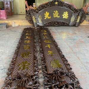 Cuấn thư câu đối thờ gia tiên Cuấn thư câu đối thờ gia tiên