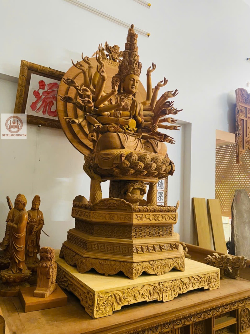 Tượng Phật Bà Quan Âm hoàn thiện mộc Tượng Phật Bà Quan Âm hoàn thiện mộc