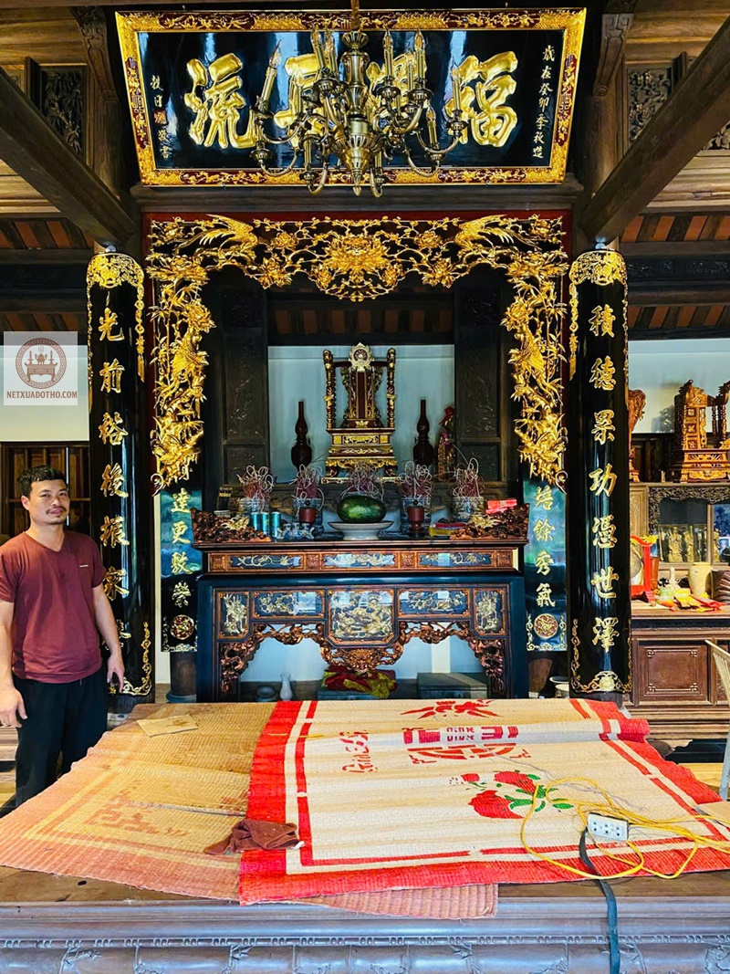 Đồ thờ mẫu nhà 3 gian xưa