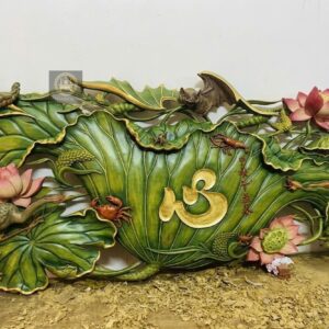 Bức cuấn thư sen phòng trà